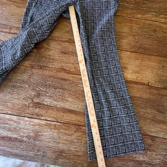 Lane Bryant Plus Lena Grid Print Bootcut Pants Black White Career Work Size 16 - Picture 9 of 12